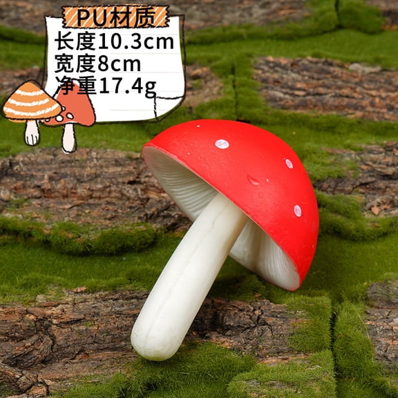 MRLESS Realistic Artificial Mushroom Garden Decor, Lifelike Simulated Pu Mushrooms for Indoor and Outdoor Landscaping Decoration