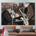 thumbnail image 2 of Saxophone Wall Decor, Jazz Music Canvas Art, Jazz Artwork, Jazz Musicians Painting, Piano Wall Decor, Musical Instruments Art Canvas, Canvas Wall Decor - White Framed, 2 of 9
