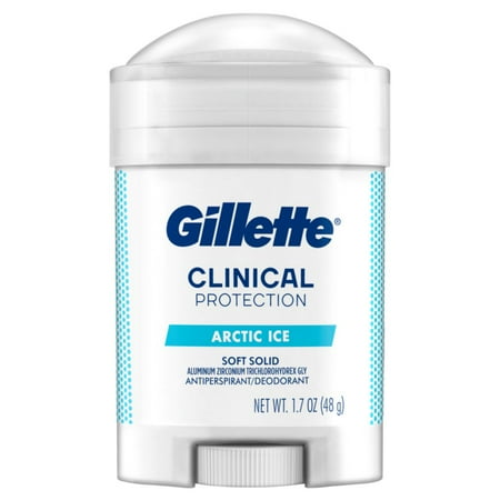 Gillette Clinical Strength Anti-Perspirant Deodorant Treatment Advanced Solid Sticks, Arctic Ice - 1.7 Oz