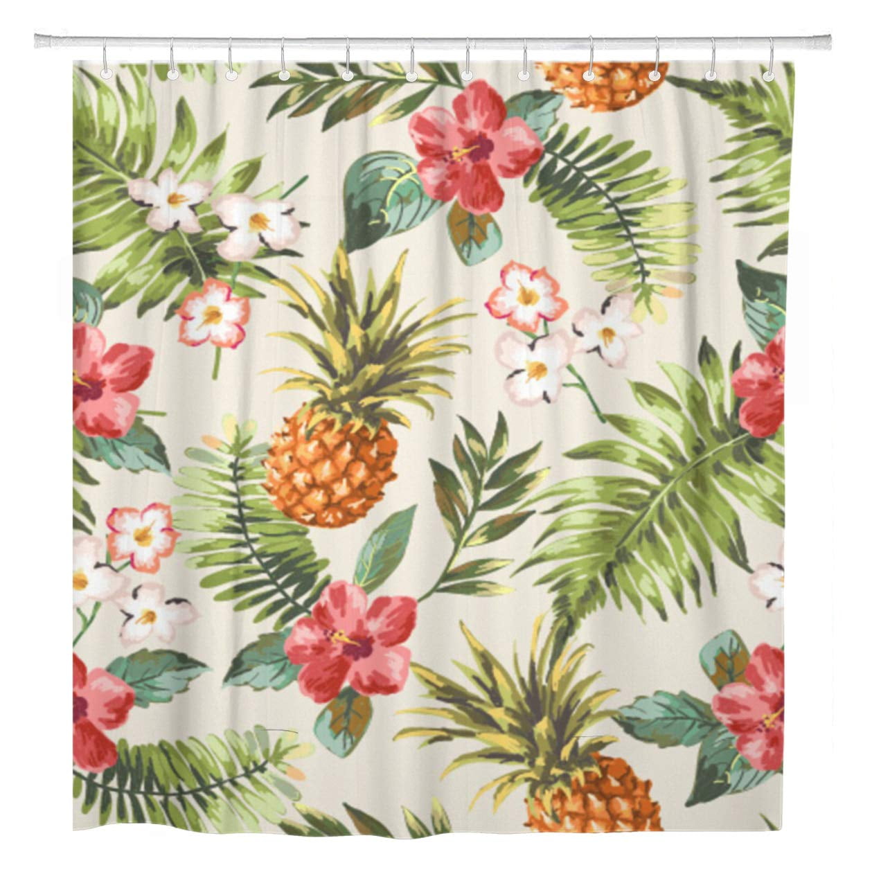 CYNLON Watercolor Floral Vintage Tropical Flowers ...