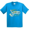 thumbnail image 3 of Inktastic Hooked on Jesus Christian Youth T-Shirt, 3 of 5