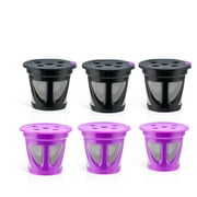 Cumka Reusable K Cups for Keurig K Supreme and K Supreme Plus Coffee Makers ,Refillable Coffee Capsules Pods with 5 Hole(6)