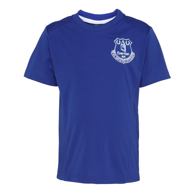 Everton FC - Camiseta oficial del Everton FC manga corta para niños - Fútbol/Deporte/Gym/Running (Azul eléctrico)