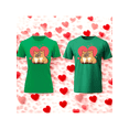 thumbnail image 1 of Playera En Duo Para Parejas De Capybara 14 De Febrero San Valentin Color Verde Talla Chica Marca Emil SaEs, 1 of 4