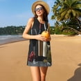 thumbnail image 3 of Fotbe Two Bottles Of Red And White Wine Vestido de Verano sin Mangas para Mujer – Vestido Midi Línea A, Estilo Camiseta Floral, Vestido Playero Casual y Fluido, 3 of 7