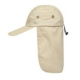 thumbnail image 2 of Peaked Hat Unisex Breathable Space-saving Washable Foldable Portable Baseball Hat Neck Protection Camping Climbing Hat for Travel, 2 of 8