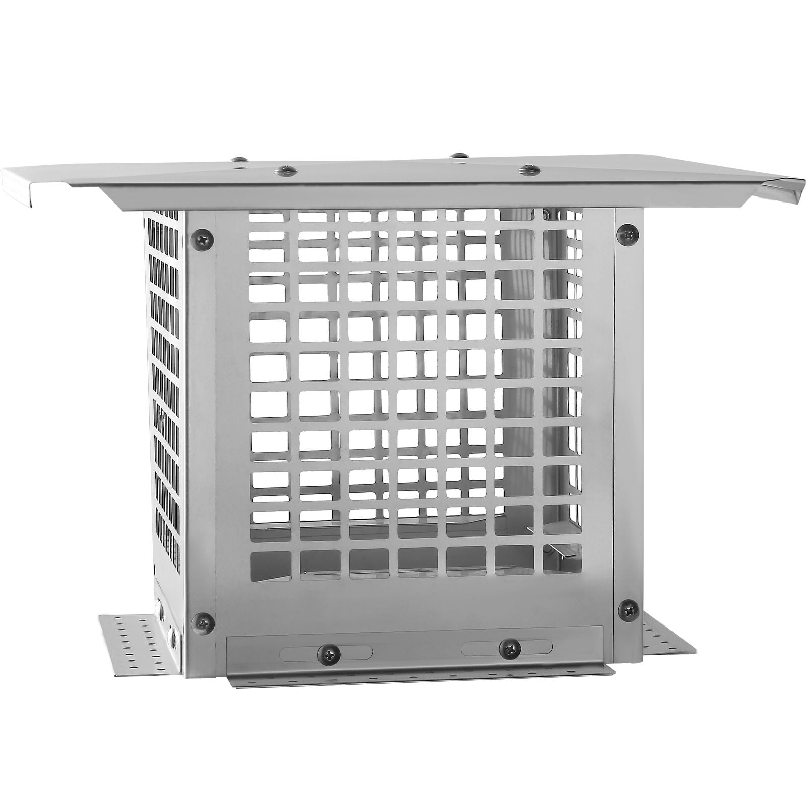 Square Base Chimney Cap 304 Stainless Steel with Mesh for Brick Chimney Metal Flue