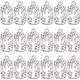 thumbnail image 1 of 1 CAJA DE 60 PIEZAS DE AMIGOS DE CADÁVERES, AMIGOS DE PLANTAS DE PLATA, AMIGOS DE CADÁVERES DEL DESIERTO, PEQUEÑOS, DE METAL TÍPICO, DE DOBLE CARA, 1 of 6