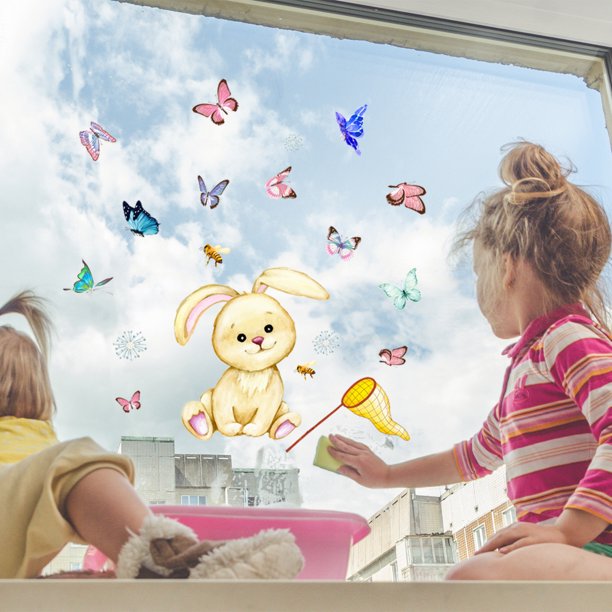 Fiudx Pegatinas de Pared de Animales de La Selva, Calcomanías de Pvc Brillantes, Diseño Autoadhesivo Reposicionable, Fáciles de Despegar y Pegar, Decoración para Sala de Estar, Dormitorio, Habitación