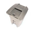 Toter 96 Gal. Graystone Document Trash Can with Casters and Lid Lock
