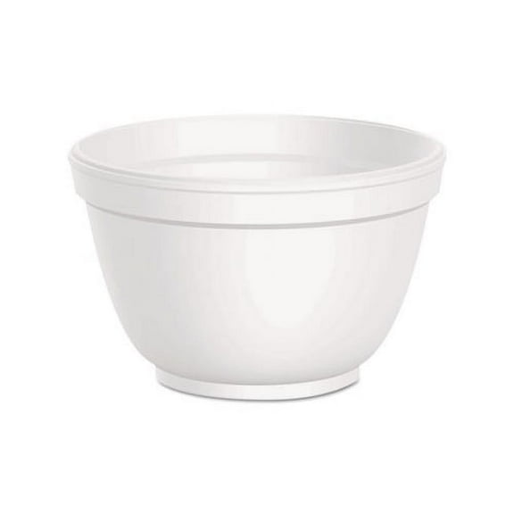 Foam Container Squat, 6 oz, White, 1,000/Carton