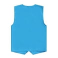 thumbnail image 4 of Eandarui Kids Boys Girls Volunteers Activities Vest Waistcoat Peasant Party Costume Vests Sky Blue XXL/14, 4 of 5