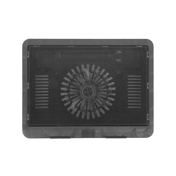 Laptop Fan Cooling Pad with Big Fans, Portable 2 in 1 USB Port, Blue LED Light, Adjustable Stand