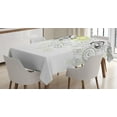 thumbnail image 1 of Ambesonne Flower Tablecloth Rectangular Table Cover, Wild Field Plants, 60"x84", Black Eggshell Green, 1 of 3