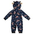 thumbnail image 5 of GRNSHTS Family Christmas Onesies Pajamas Sets Reindeer Hooded Romper PJ's Zipper Jumpsuit Loungewear, 5 of 6