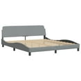 thumbnail image 4 of vidaXL Bed Frame with Headboard Mattress Foundation Bedroom Furniture Fabric, 4 of 11