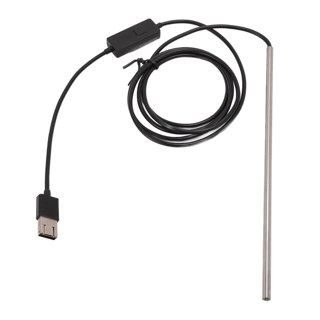 USB Borescope, 720P Industrial Endoscope with 6 LEDs, 1.5m Waterproof Inspection Camera for Automotive, Sewer, Animals