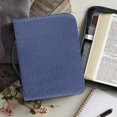 thumbnail image 6 of HELLHERO Blue Pebbled PU Leather Bible Carrying Case, Large Capacity Portable Tote Bag for Church Bible Study and Daily Carry, 6 of 12