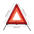 thumbnail image 4 of EIMELI  Warning Triangle Reflective Safety Emergency Triangle Foldable Road Warning Triangle Red Stable Roadside Hazard Alert Signs, 4 of 8