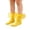 Yellow, variant on Ruffle Ankle Socks for Girls with Pearl Double Lace Frilly Socks for Kids Stretchy Fit Princess Style Dress Socks