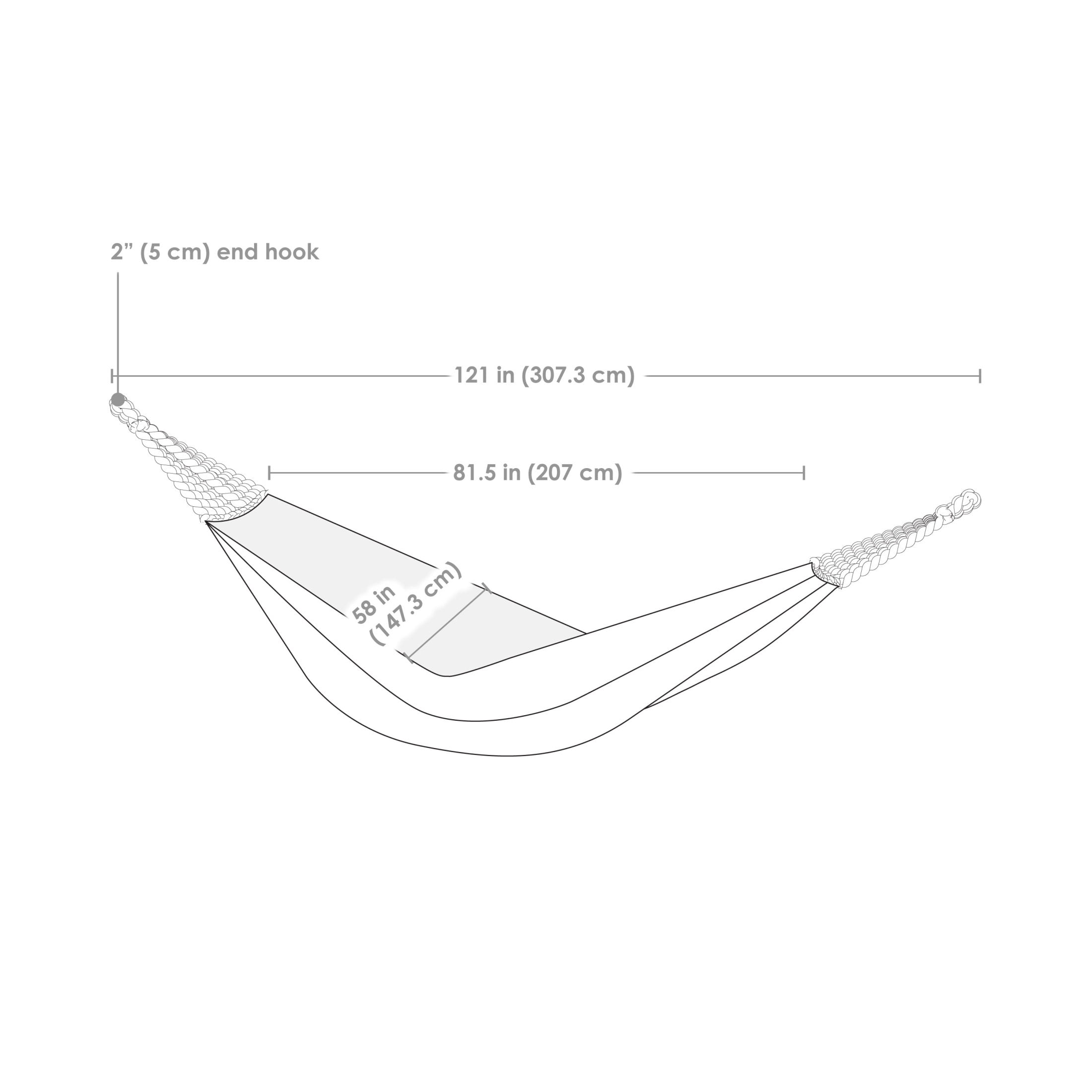 Sunnydaze Outdoor Jacquard Double Hammock - Geometric Jumble