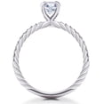 thumbnail image 2 of Pompeii3 5/8 ct Lab Grown Round Eco Friendly Diamond Mia Engagement Ring 14k White Gold, 2 of 4