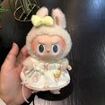 thumbnail image 3 of 17cm Pendant Cute Labubu Doll Clothes Fashion Dress Headgear Stuffed Accessories Cos Anime Plush Cartoon Decor Birthday Toy Gift, 3 of 5