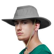 - Sun Blocker Outdoor Boonie Sun Protection Hat Mesh Bucket Hat Wide Brim Camping Hiking Fishing Hunting Boating Safari Cap with Adjustable Drawstring