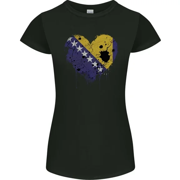 Hot Trending T-Shirt With Love Bosnia And Herzegovina Flag Day Football T-Shirt Design Preview Only