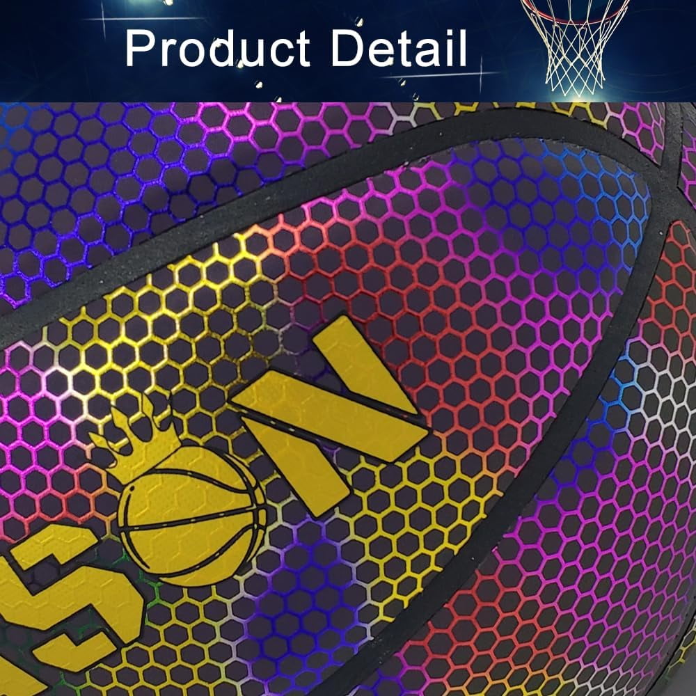 Personalize Customized Basketballs, Customize Name, Logo, Text, Photos on Basketball, Official Size 7 (29.5") & Size 6 (28.5") & Size 5 (27.5"), Indoor Outdoor Leather Basketball Gifts