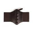 thumbnail image 7 of Limei 1 Pcs Lace-up Leather Corset Waist Belt Elastic Retro Waist Belt for Women Grils, 7 of 7