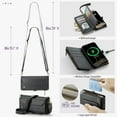 thumbnail image 4 of Crossbody for iPhone 17 Pro Max Case Wallet【RFID Blocking】with 10-Card Holder Zipper Bills Slot, Soft PU Leather Magnetic Shoulder Wrist Strap for iPhone 17 Pro Max Wallet Case Women, 4 of 13