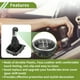 thumbnail image 3 of Perillas de cambio manual de 5 velocidades Unique Bargains con cubierta para VW Golf 5 MK5 GTI R32 2004-2009, palanca de cambio de plástico de cuero sintético, color negro, 3 of 6