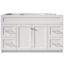 Ariel Hamlet 54 In. Single Sink Base Cabinet In White