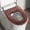 Brown, variant on Kugisaki Soft Flock Toilet Seat Cover with Zipper, Non Slip Thicker Warmer Washable Bathroom Toilet Seat Cushion, Easy-Install Reusable Toilet Lid Seat Cover Pads
