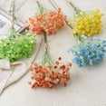 thumbnail image 6 of 1PC Blue Gypsophila artificial flowers,Artificial Stem for Wedding Bouquets Centerpieces Floral Arrangements Home Office Table Decor,Light Yellow, 6 of 7