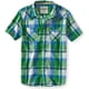 thumbnail image 1 of Aeropostale - Camisa con botones para hombre, diseño de bulldog a cuadros, color verde, grande, 1 of 1