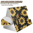 thumbnail image 2 of FORMRS A4 Clipboard Folder with Pen Holder Horizontal Foldable School Office Binder, Black Sunflower Pattern, 2 of 9