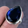 thumbnail image 2 of Natural London Blue Topaz Gemstone Handmade 925 Sterling Silver Ring S.6, 2 of 2