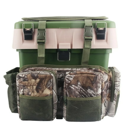 LOPNGLG Fishing Seat Box Rucksack Large Capacity Durable Fishing Backpack Tackle Box Rock Fishing Platform Fishing Outdoor Gear