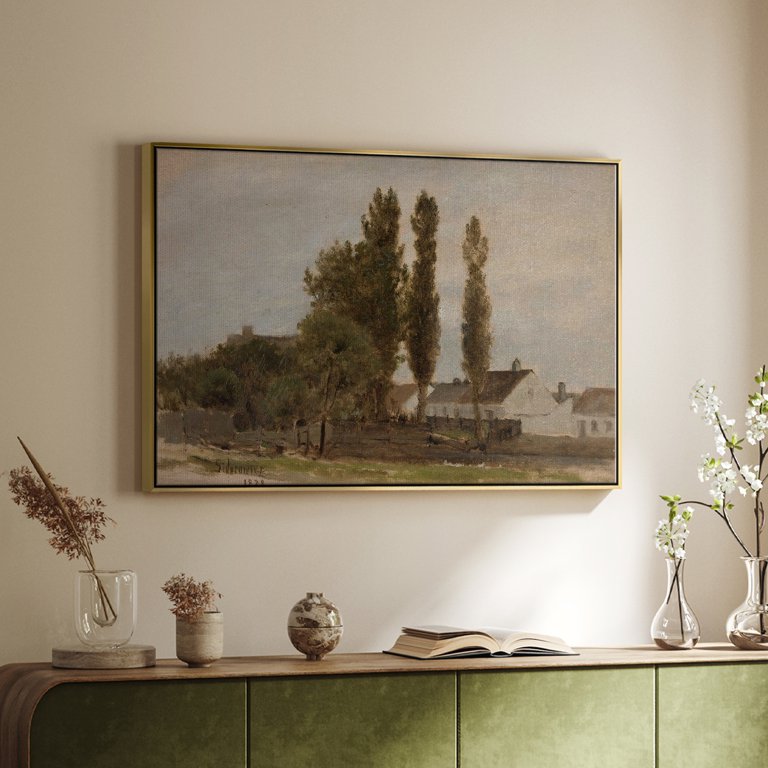Vintage Landscape-CCXXX By Wexford Home Framed in Gold Wood