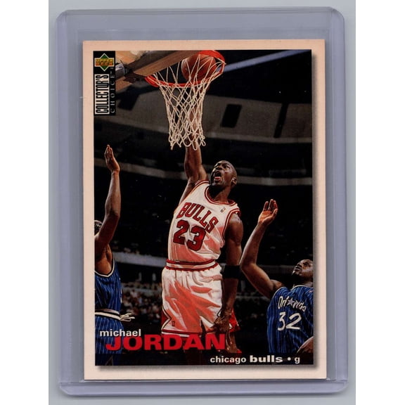 Collectible 1995 Upper Deck Collector's Choice Michael Jordan Chicago Bulls #45 Basketball Card Chicago Bulls NBA Basketball Trading Card