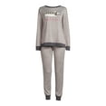 thumbnail image 5 of Secret Treasures Women's Hacci Fleece Long Sleeve Top and Joggers, 2-Piece Pajama Set, 5 of 5
