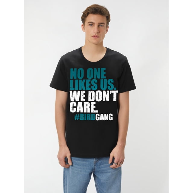 Camiseta premium de fútbol de Filadelfia "We Don't Care Birdgang" 564386, divertida camiseta gráfica de manga corta para hombre, colección negra TT2, para adultos, hombres, mujeres, adolescentes, jóve