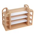 thumbnail image 1 of Estantería para casa de muñecas CUTICAT 4 niveles caqui Modelo de bricolaje, 1 of 8