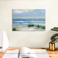thumbnail image 3 of Elephant Stock Coastal Breezes Wall Art - Horizontal Canvas Wall Art - Living Room Wall Decor - Beach Canvas - Gray And Blue Decor By Sally Swatland - 12" x 8", 3 of 8