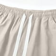 thumbnail image 4 of Jalioing Mens Quick Dry Sport Shorts Solid Color Lightweight Drawstring Elastic Waist Athletic Shorts Casual Workout Shorts, 4 of 8