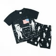 thumbnail image 2 of Jamsmile Toddler Boys Outfit Sets Summer astronaut Print Short Sleeve Tshirts +Shorts Sets Two Piece Casual Children Boys Clothing Suits, 2 of 9