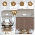 thumbnail image 6 of Pure Brown Window Privacy Film, Simple Solid Color Static Cling UV Sun Blocking Tint Film Heat Control Windows Films for Bedroom Bathroom, Window Stickers 23.6"x59", 6 of 8