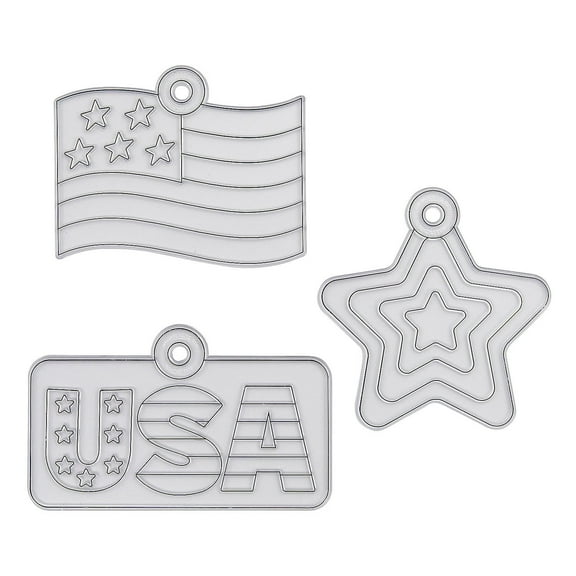 Fun Express Patriotic Suncatchers - 24 Pc